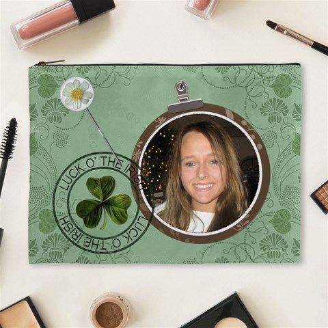 Luck O  The Irish Xl Cosmetic Bag By Lil Front