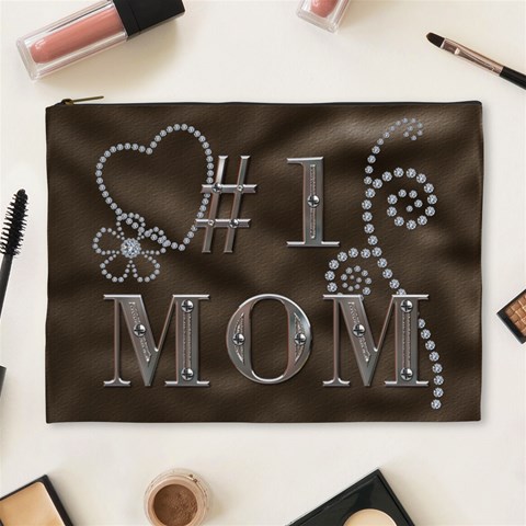 #1 Mom Xl Cosmetic Bag By Lil Front