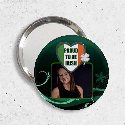 Proud To Be Irish Handbag Mirror By Lil Front