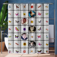 Butterflys & Flowers Medium Shower Curtain