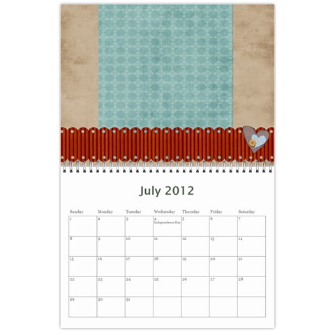 Calander 2011 By Amanda Jul 2012