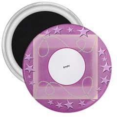 Purple Crazy Bird - 3  Magnet