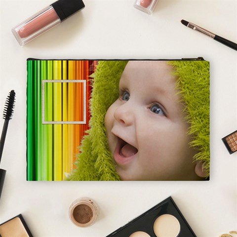 Rainbow Baby Cosmetic Bag L By Elena Petrova Back