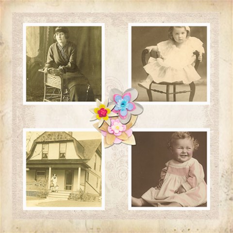 Flora All Occasion 8 X 8 Classic Scrapbook Pages By Catvinnat 8 x8  Scrapbook Page - 7