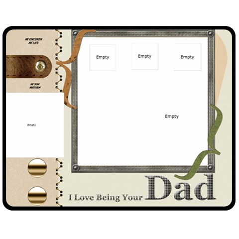 Gary & Matt By Diane Scarberry Lowe 60 x50  Blanket Front