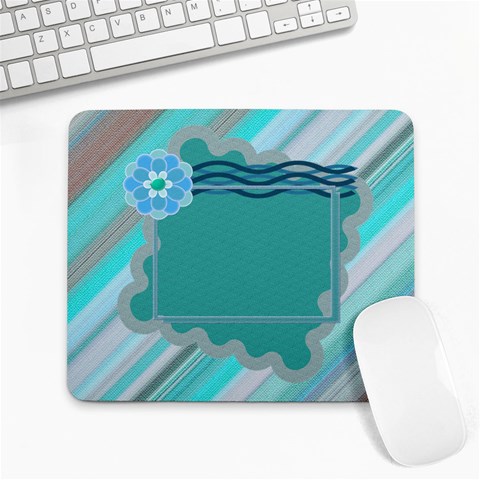 Blue Flower Mousepad By Daniela Front