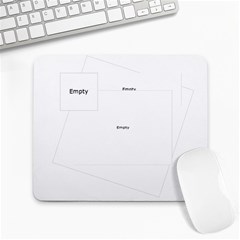 Blue flower mousepad - Large Mousepad