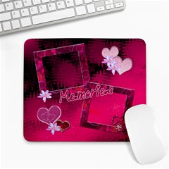 Memories Hot Pink Hearts n Roses Pink Mouse Pad - Large Mousepad Memories Hot Pink Hearts n Roses Pink Mouse Pad - Large Mousepad