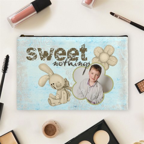 Sweet Nothings Large Cosmetic Bag By Catvinnat Front