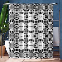 Black And White Medium Shower Curtain
