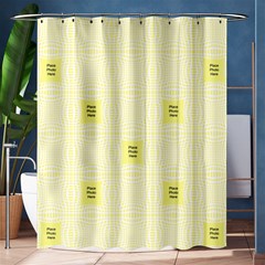Lemon And White Medium Shower Curtain(large File)