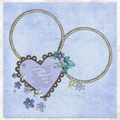 12x12 canvas, In Memory Poem - Canvas 12  x 12 