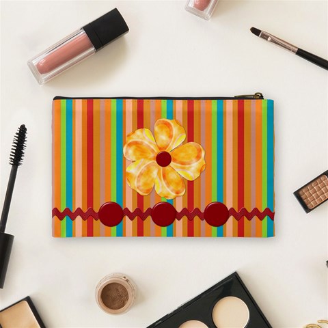 Buttercup Medium Cosmetic Bag 1 By Lisa Minor Back