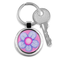 Flower Child Petal Round Key Ring - Key Chain (Round) Flower Child Petal Round Key Ring - Key Chain (Round)