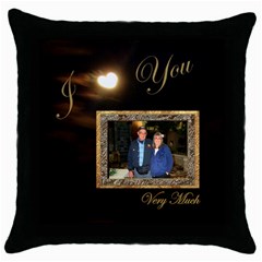 I Heart You Moon throw pillow (5 styles) - Throw Pillow Case (Black) I Heart You Moon throw pillow (5 styles) - Throw Pillow Case (Black)