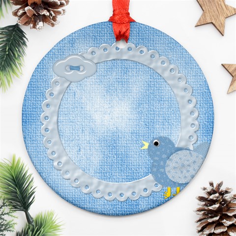Eggzactly Spring Easter Ornament Round 2 By Lisa Minor Front