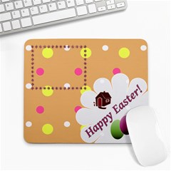 Happy Easter mousepad - Large Mousepad