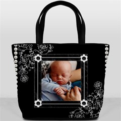 Simple Black/White Bucket Bag