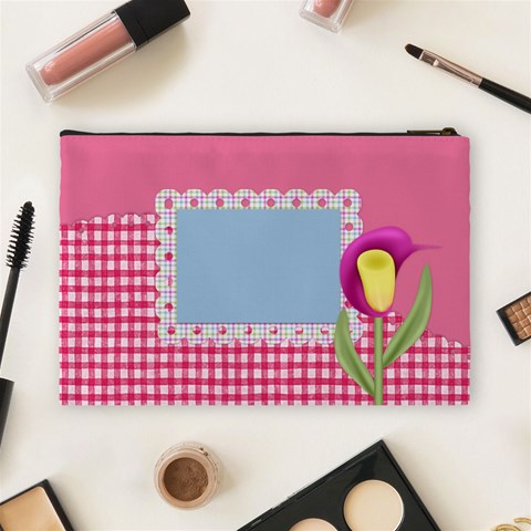 Eggzactly Spring Large Cosmetic Bag 1 By Lisa Minor Back