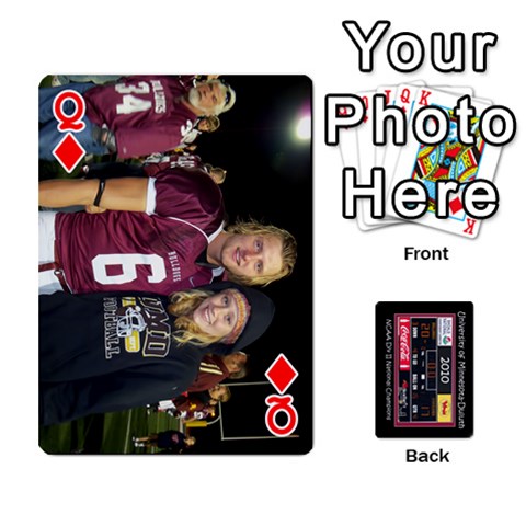 Queen Football Cards By Spg Front - DiamondQ