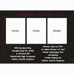 shelly grad invite - 5  x 7  Photo Cards