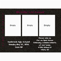 shelly grad invite3 - 5  x 7  Photo Cards