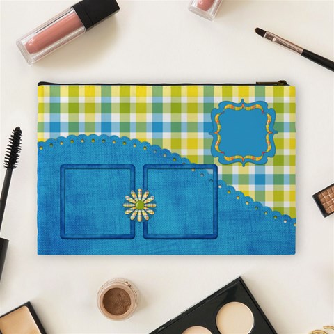 Sunshine Beach Large Cosmetic Bag 1 By Lisa Minor Back