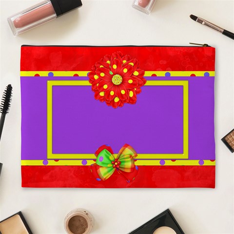 Celebrate In The Sun Xl Cosmetic Bag 1 By Lisa Minor Back