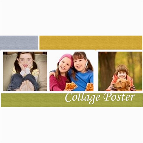 Collage Poster By Wood Johnson 8 x4  Photo Card - 5