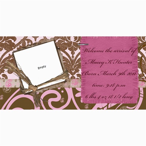 Maceys Announcement By Mckell Hunter Johns 8 x4  Photo Card - 5