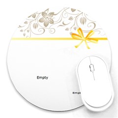 My Happy Place - Round Mousepad