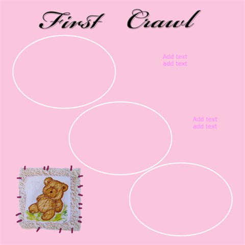 Baby Girl Scrapbook Of First s 12x12, 30 Pages By Deborah 12 x12 Scrapbook Page - 25 Baby Girl Scrapbook Of First s 12x12, 30 Pages By Deborah 12 x12 Scrapbook Page - 25