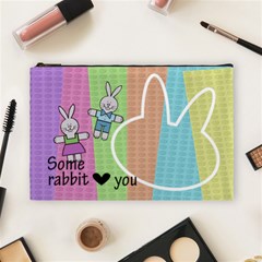 Some rabbit love you - Custom Cosmetic Bag (Large)