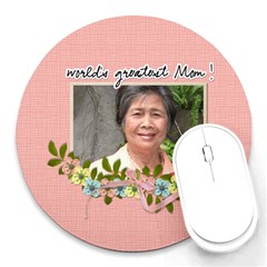 Round Mousepad- World s Greatest Mom