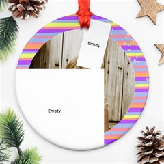 Birthday ornament, 2 sides- template - Round Ornament (Two Sides) Birthday ornament, 2 sides- template - Round Ornament (Two Sides)