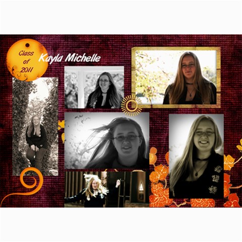 Kayla Announcement 2011(1) By Tammy Baker 7 x5  Photo Card - 4