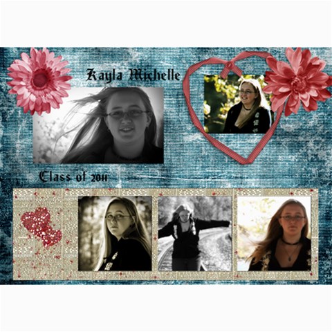 Kayla Announcement 2011(1) By Tammy Baker 7 x5  Photo Card - 6