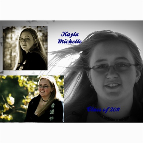 Kayla Announcement 2011(1) By Tammy Baker 7 x5  Photo Card - 9