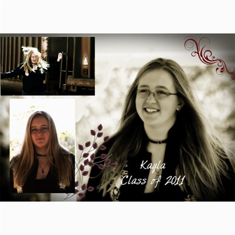 Kayla Announcement 2011(1) By Tammy Baker 7 x5  Photo Card - 10