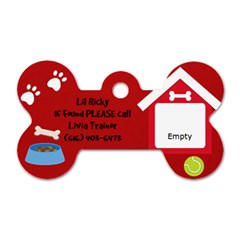 Rickys Dog Tag - Dog Tag Bone (Two Sides)