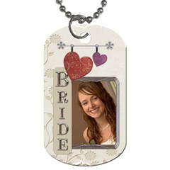 Bride/Groom 2-Sided Dog Tag - Dog Tag (Two Sides) Bride/Groom 2-Sided Dog Tag - Dog Tag (Two Sides)
