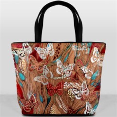 butterfly abstract bucket bag