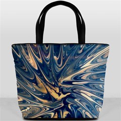 blue burst bucket bag