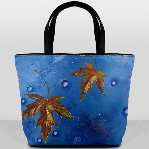Golden Leaves Bucket Bag By Bags n Brellas Front