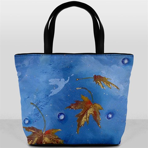 Golden Leaves Bucket Bag By Bags n Brellas Back