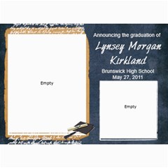 Lynsey s grad announcement/party - 5  x 7  Photo Cards