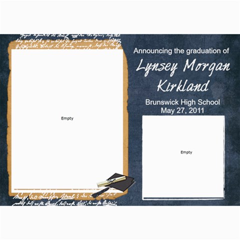 Lynsey s Grad Announcement/party By Echo Kirkland 7 x5  Photo Card - 9