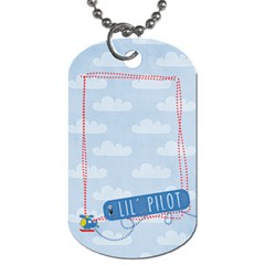 Tiny Pilot- dog tag, 2 sides, template - Dog Tag (Two Sides) Tiny Pilot- dog tag, 2 sides, template - Dog Tag (Two Sides)