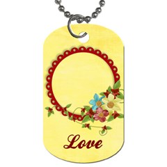 Floral/Love, dog tag, 2 sides, template - Dog Tag (Two Sides) Floral/Love, dog tag, 2 sides, template - Dog Tag (Two Sides)