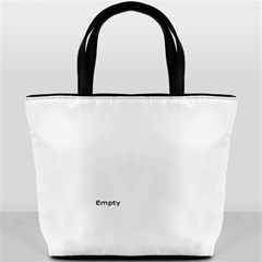 black and white butterflies bucket bag
